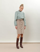 Load image into Gallery viewer, APOF Beate Skirt in Sesame Baby Cord
