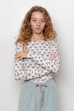 Load image into Gallery viewer, APOF Cinna Long Sleeve Tee shirt in Paris Blue Bows
