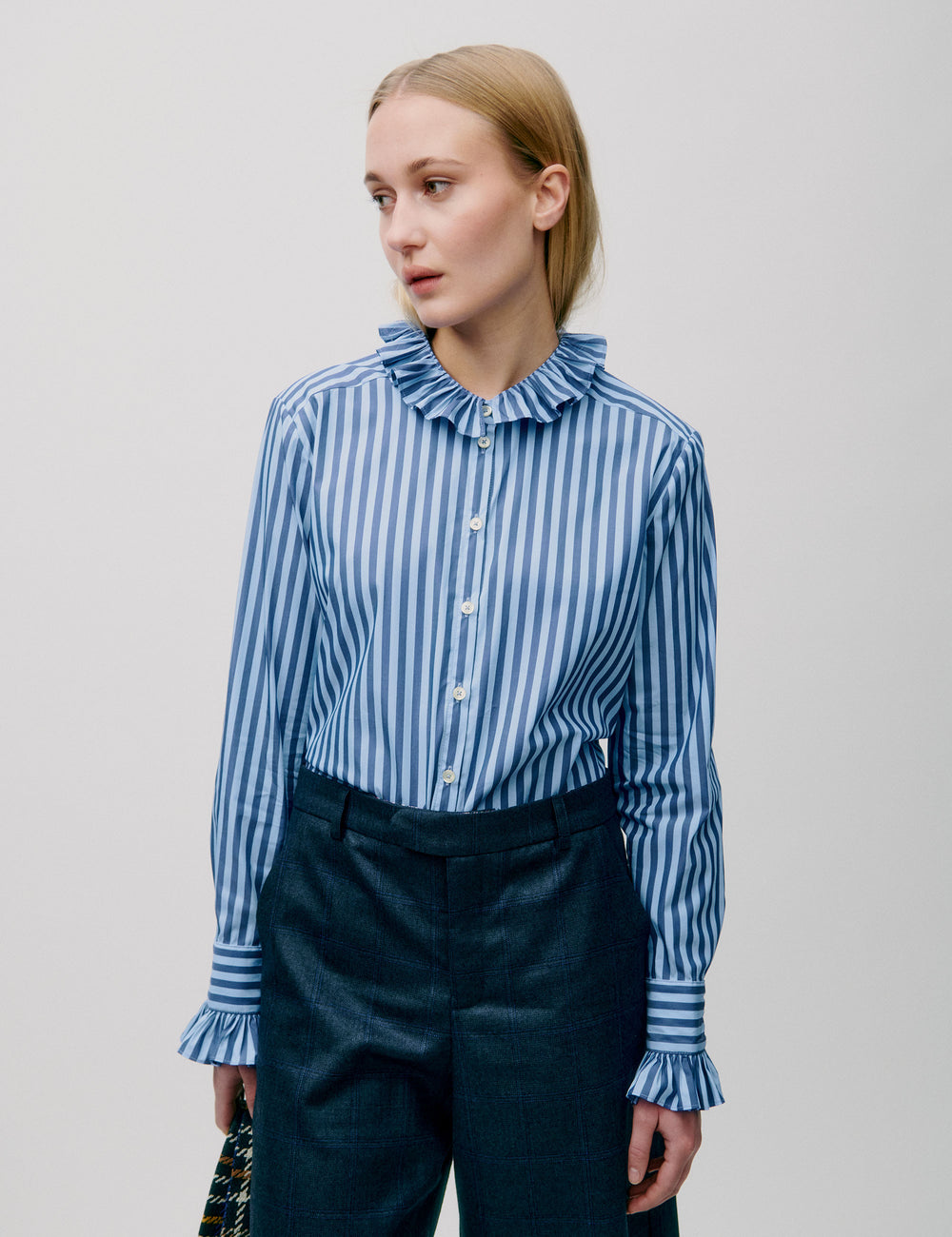 APOF Andrea Blouse in Blue Stripe