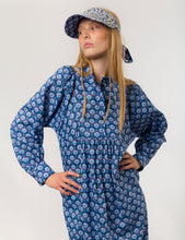 Load image into Gallery viewer, APOF Isabel Dress in Chevron Blue

