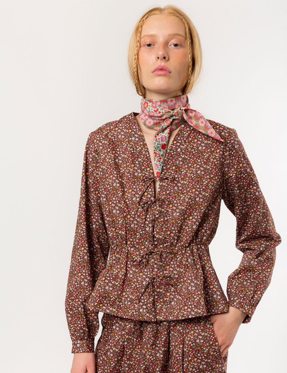 APOF Ninka Top in Liberty Antheia Brown