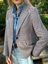 Load image into Gallery viewer, The Little Project Raisin Checked Plaid Blazer
