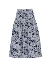Load image into Gallery viewer, APOF Bodil Skirt in Blue Palm Escape

