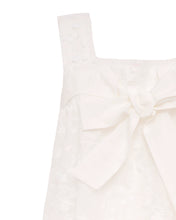 Load image into Gallery viewer, Lortetta Caponi Suvereto Bow-Embellished Lace-Trimmed Broderie Anglaise Cotton Top
