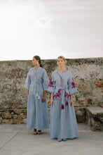 Load image into Gallery viewer, De Castro Light Denim Swan Dress
