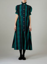 Load image into Gallery viewer, Thierry Colson Ghost Tartan Venetia Dress in Italian Luxury Poplin
