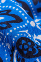 Load image into Gallery viewer, Maison Lecomte Flament Wool and Silk Bandana Scarf in Blue

