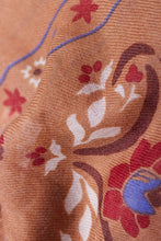 Load image into Gallery viewer, Maison Lecomte Flament Secret Garden Camel Scarf in Wool/Silk Blend
