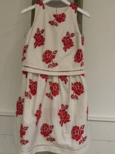 Load image into Gallery viewer, Loretta Caponi Fausta Short Dress with Hand Embroidery
