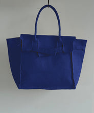 Load image into Gallery viewer, Deconstructed Canvas Tote Bag-Blue
