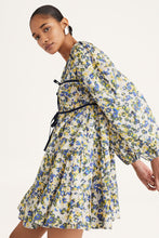 Load image into Gallery viewer, Merlette Blue Floral Print Lasse Dress
