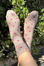 Load image into Gallery viewer, Le Bon Shoppe Latte/Red Heart Socks
