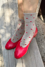 Load image into Gallery viewer, Le Bon Shoppe Latte/Red Heart Socks
