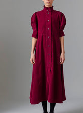 Load image into Gallery viewer, Thierry Colson Venetia Dress Plum Corduroy
