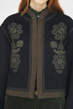 Load image into Gallery viewer, Antik Batik Will Jacket in Navy with Handcrafted Embroidery
