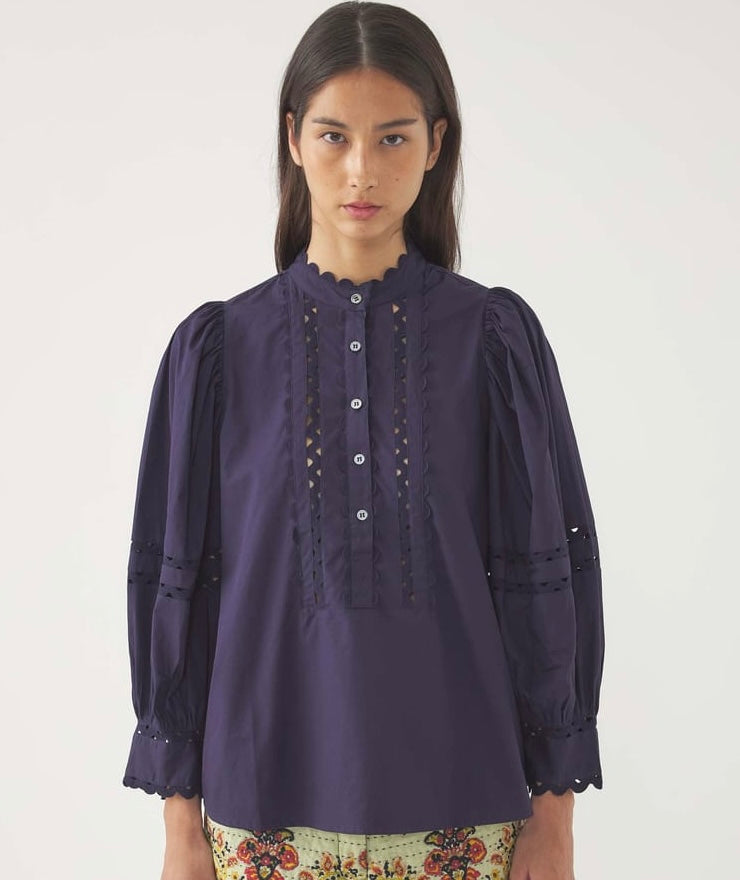 Antik Batik Romie Blouse in Navy