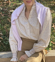 Load image into Gallery viewer, Andion Amelia Long Sleeve Blouse in Floral Stripe
