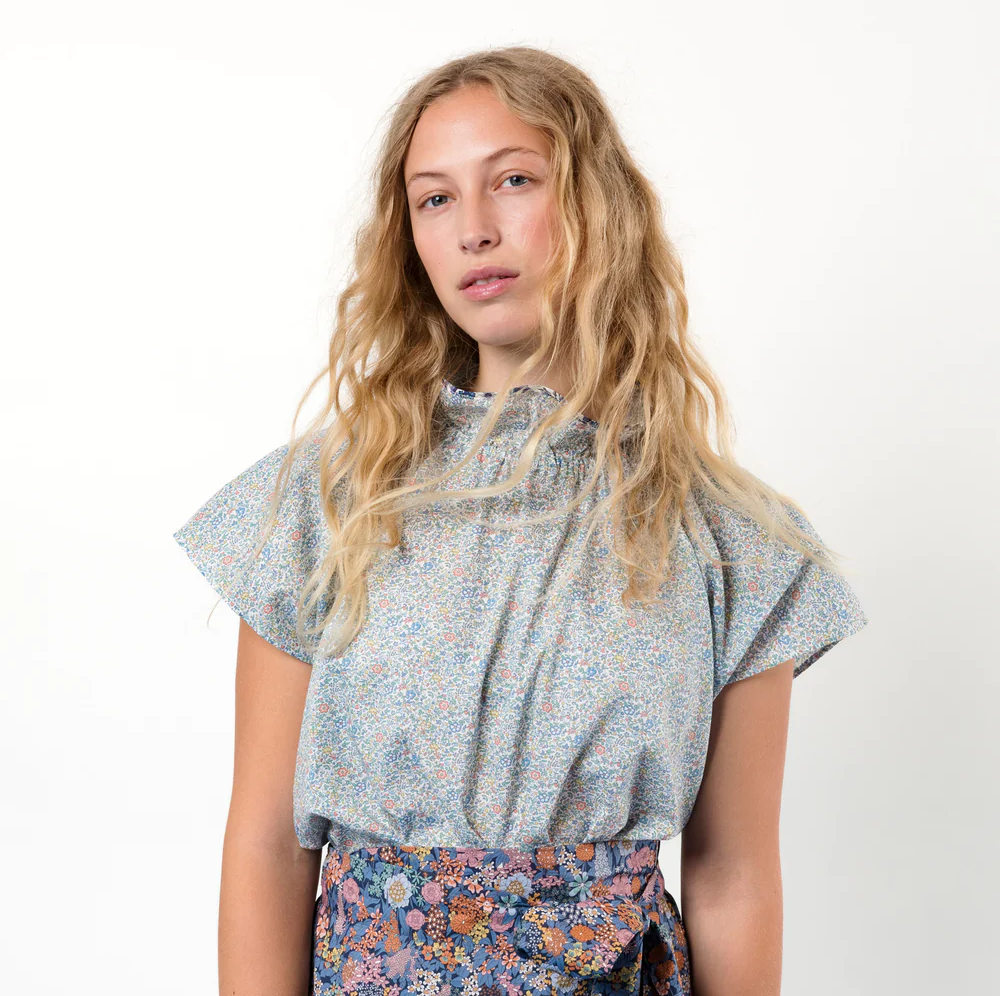 APOF Ada Top in Kate and Millie Liberty Print