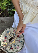 Load image into Gallery viewer, Handcrafted Italian "Panarino" Basket Handbag in Multi Color Floral Vine
