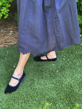 Load image into Gallery viewer, Thierry Colson Verde Skirt in Jacobean Scallops-Navy
