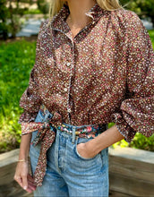 Load image into Gallery viewer, APOF Adine Blouse in Antheia Brown
