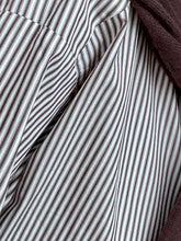 Load image into Gallery viewer, Hartford Cinema Blouse in Brown and White Striped Cotton
