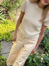 Load image into Gallery viewer, Masscob Aran Silk Knit Pullover in Light Butter
