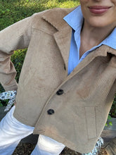 Load image into Gallery viewer, APOF Ragn Corduroy Jacket in Croisant with Liberty Side Ties
