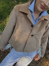 Load image into Gallery viewer, APOF Ragn Corduroy Jacket in Croisant with Liberty Side Ties
