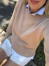 Load image into Gallery viewer, Mille Camila Cotton Short with Crochet Lace Trim
