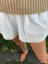 Load image into Gallery viewer, Mille Camila Cotton Short with Crochet Lace Trim
