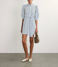 Load image into Gallery viewer, Destree Belted Striped Twill Mini Dress
