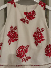 Load image into Gallery viewer, Loretta Caponi Fausta Short Dress with Hand Embroidery
