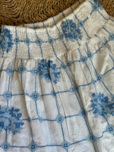 Load image into Gallery viewer, Blue Roses Embroidered Skirt-One Size
