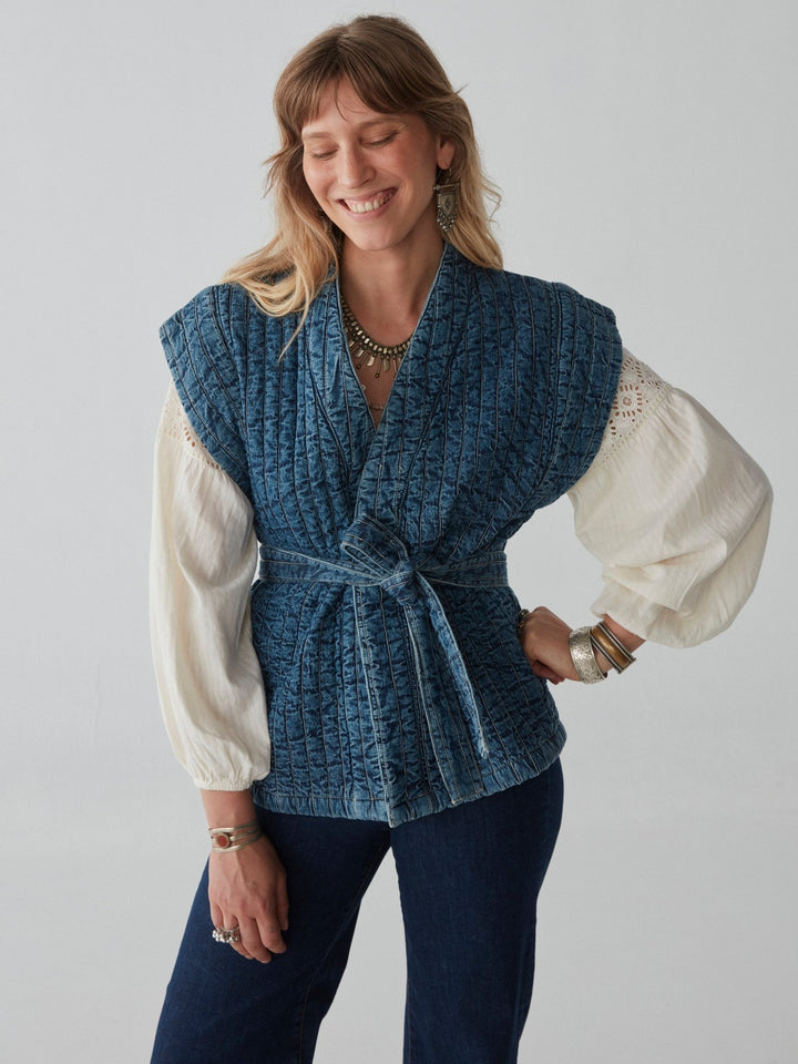 Maison Hotel Elsa Denim Quilted Jacket