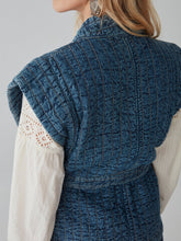 Load image into Gallery viewer, Maison Hotel Elsa Denim Quilted Jacket
