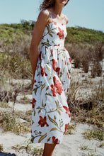 Load image into Gallery viewer, Coco Shop Poof Dress in Red Hibiscus
