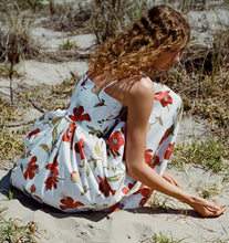 Load image into Gallery viewer, Coco Shop Poof Dress in Red Hibiscus
