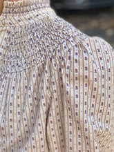 Load image into Gallery viewer, Andion Amelia Long Sleeve Blouse in Floral Stripe
