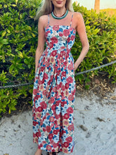 Load image into Gallery viewer, Coco Shop Skinny Strap Poof Dress in Flower Heads
