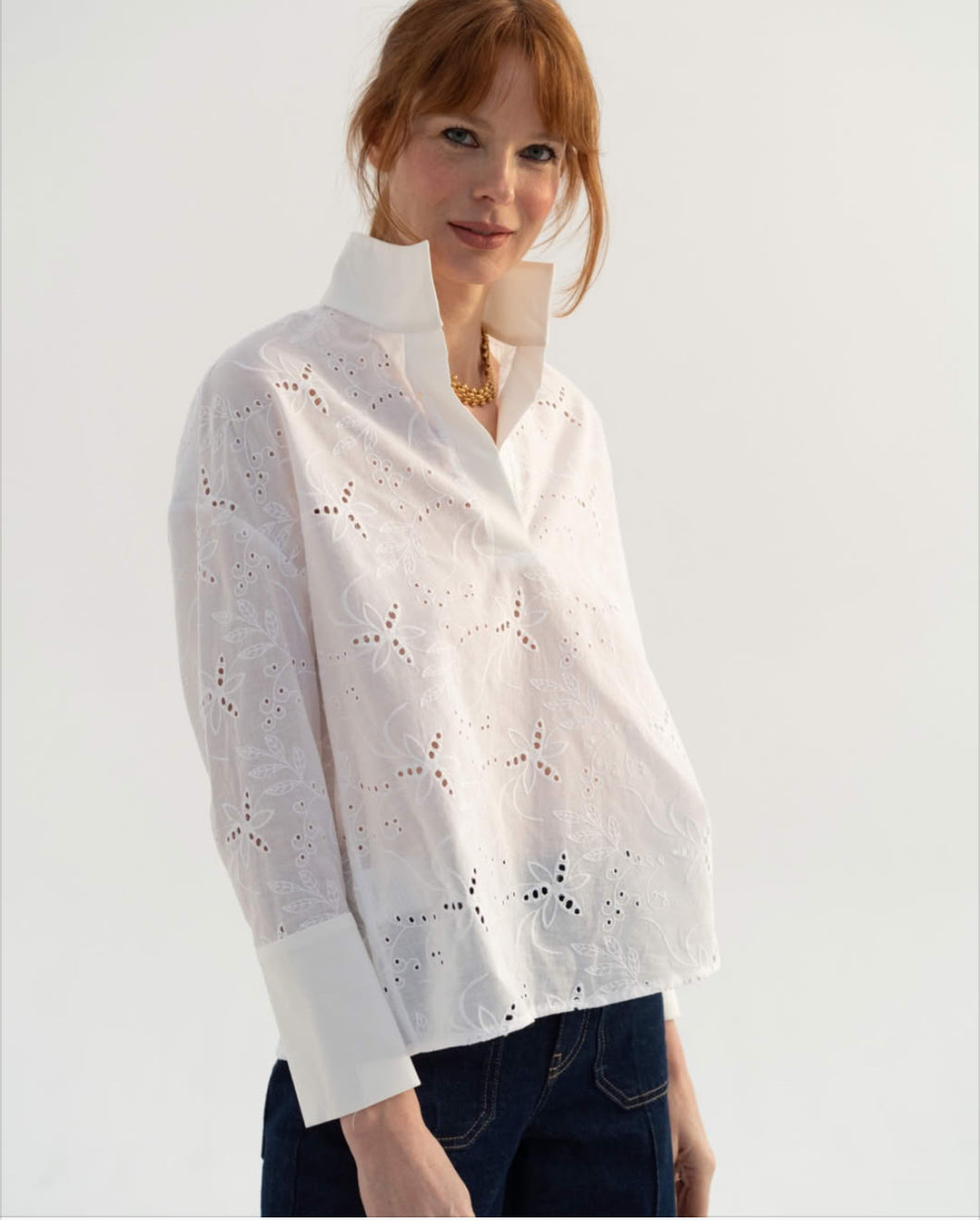 Monica Nera Eyelet Grace Blouse