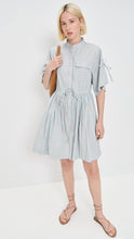 Load image into Gallery viewer, Hevron Febe Dress in Ice Blue Stripe
