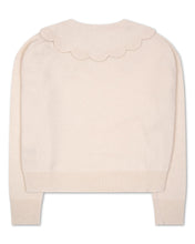 Load image into Gallery viewer, The Jakob Scalloped Heirloom Sweater in Cream
