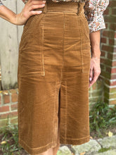 Load image into Gallery viewer, Secular Maggie Skirt in Camel Corduroy
