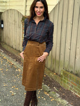 Load image into Gallery viewer, Secular Maggie Skirt in Camel Corduroy
