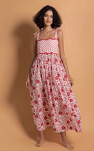 Load image into Gallery viewer, Daydress Red Poppie/Basketweave Lotta Dress
