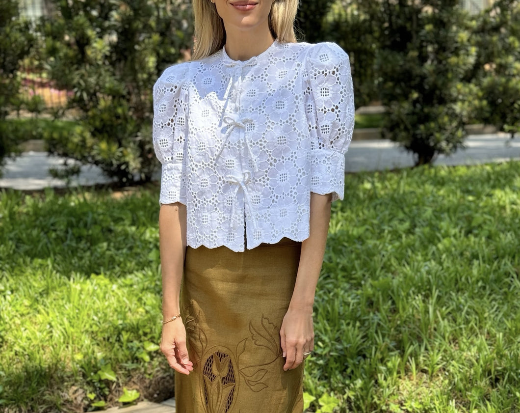 Andion Barbara Eyelet Blouse