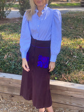 Load image into Gallery viewer, Andion Mary Blouse in Blue and White Stripe
