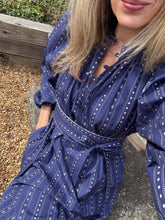 Load image into Gallery viewer, APOF Maya Dress Belle Blue
