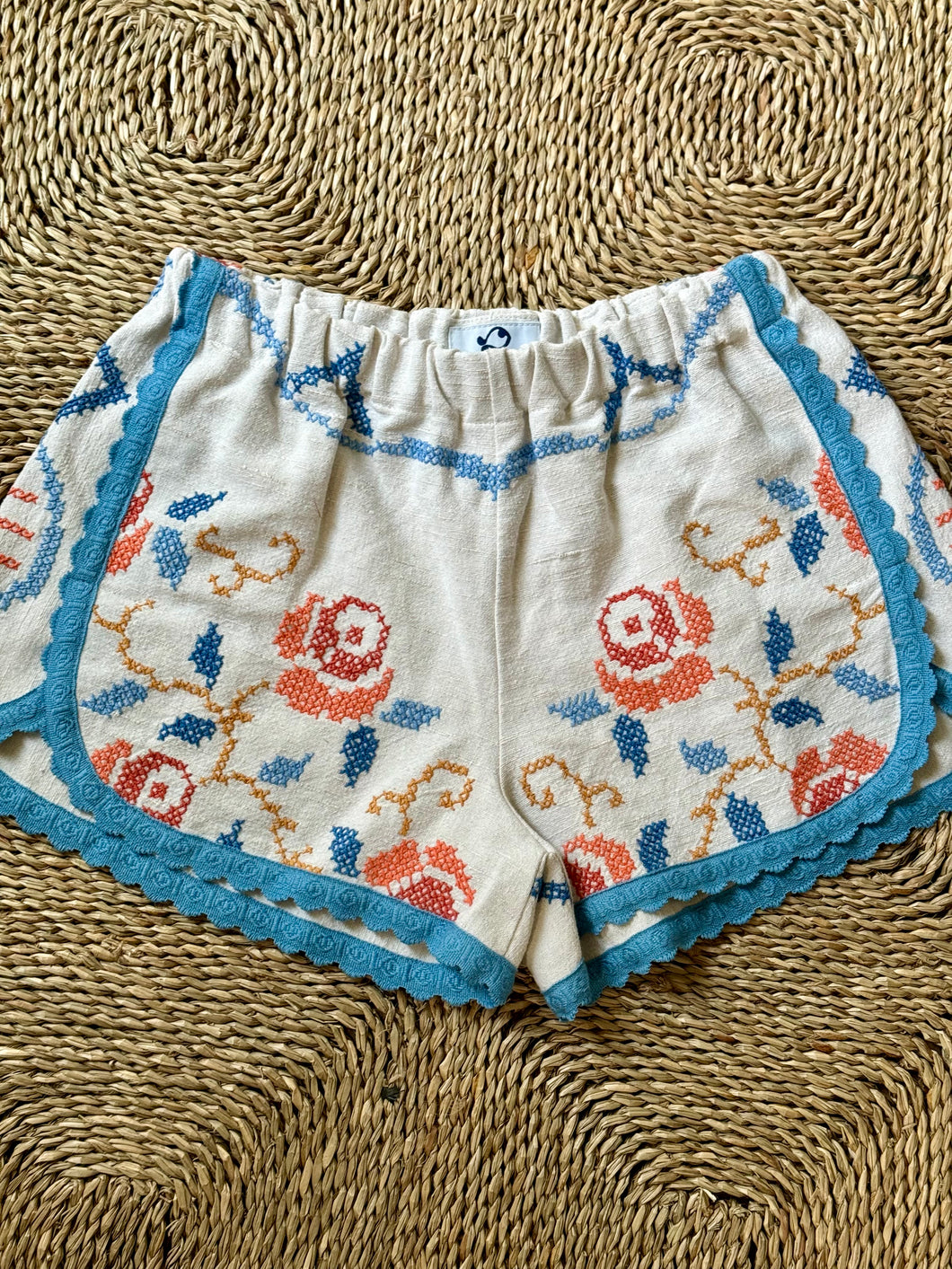 Vintage Linen Shorts from Italy-Various Designs-Size Med